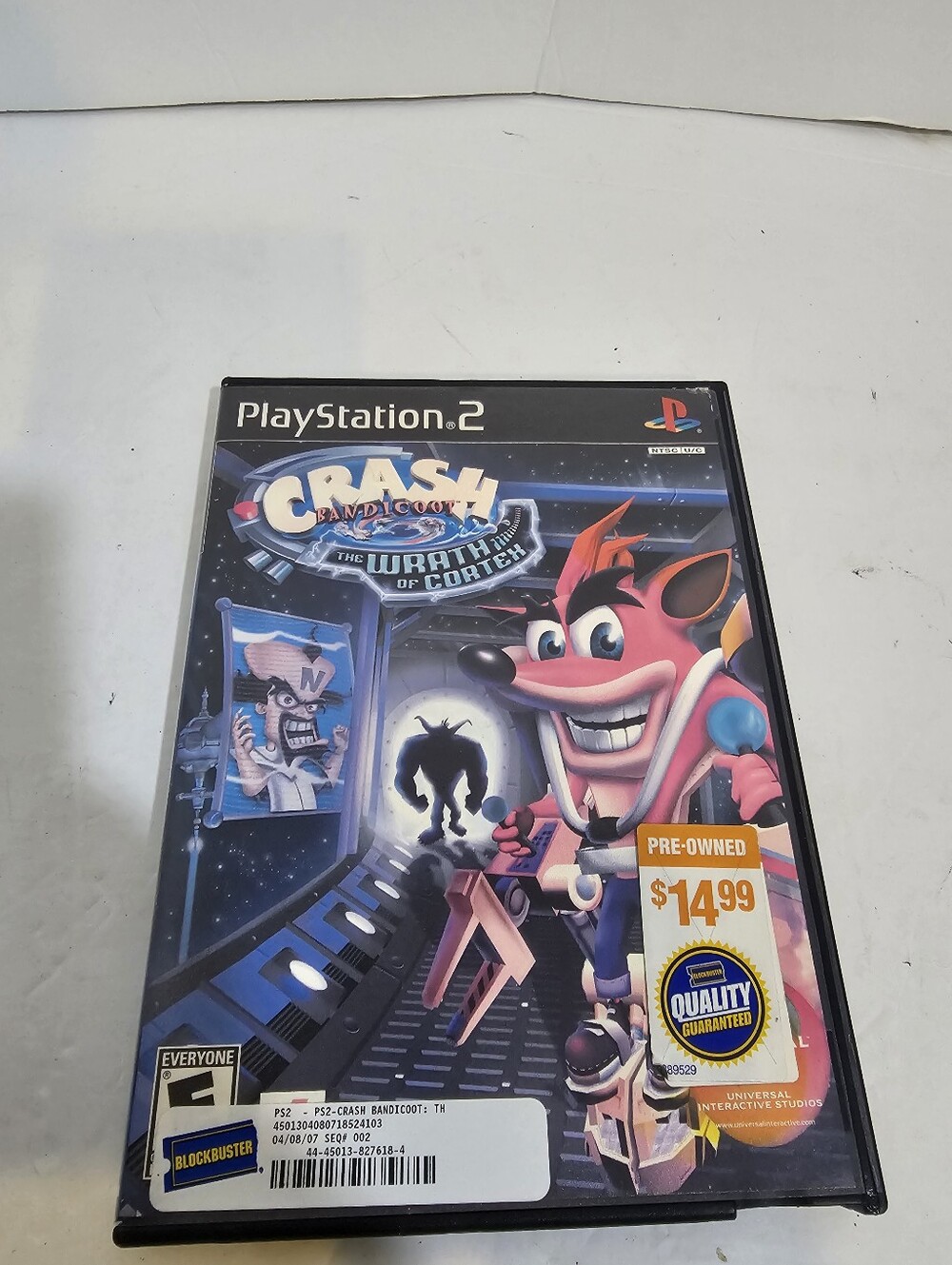 Crash Bandicoot Wrath Of Cortex PlayStation 2 PS2 Game No Manual